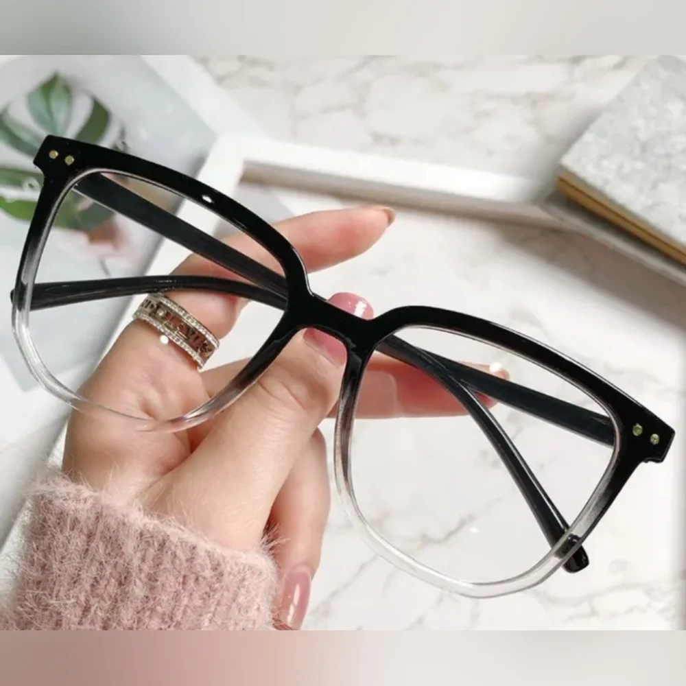 NEW Black and Clear Fashion Glasses